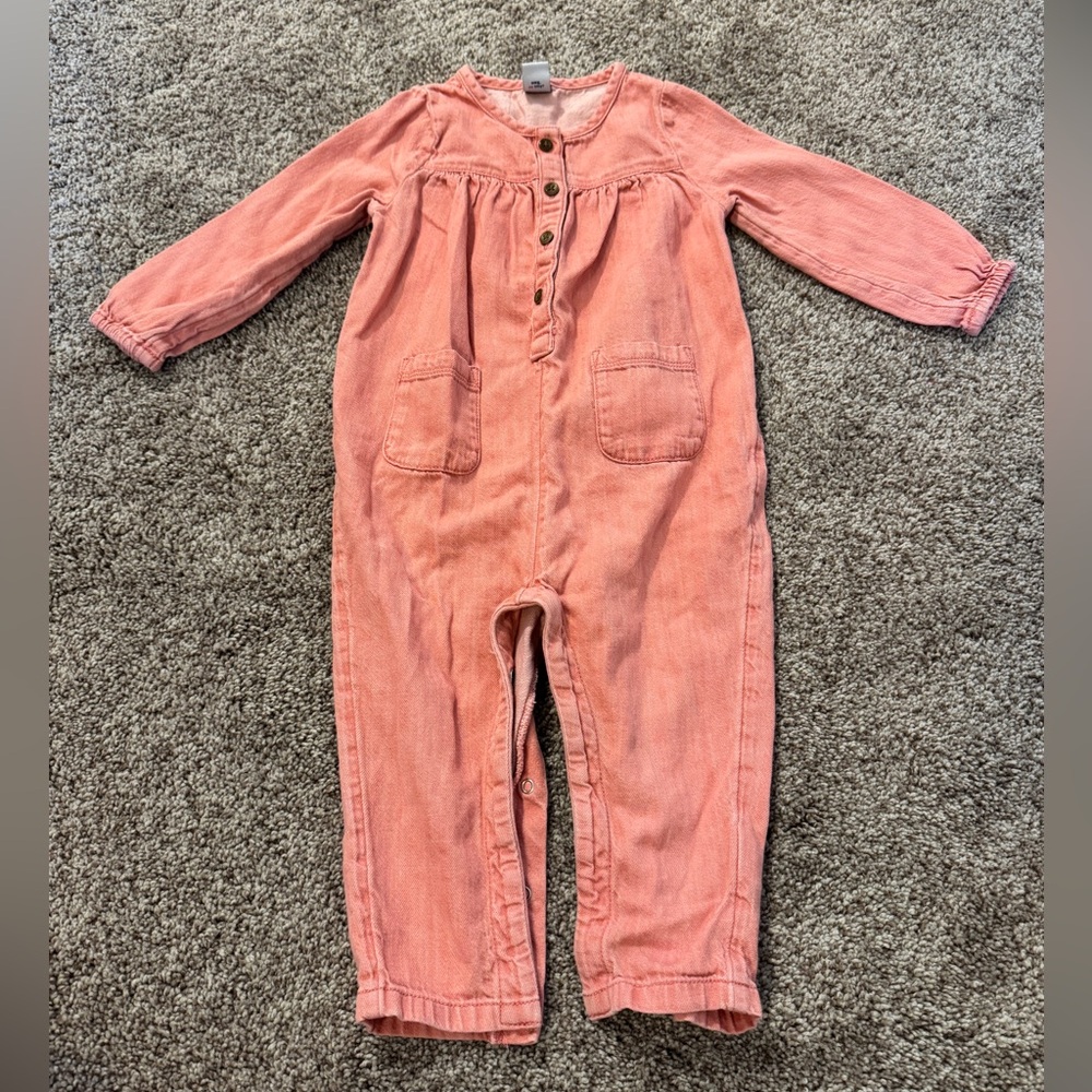 Old Navy Salmon Colored Kids Jumpsuit